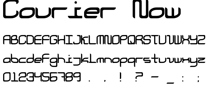 Courier Now font